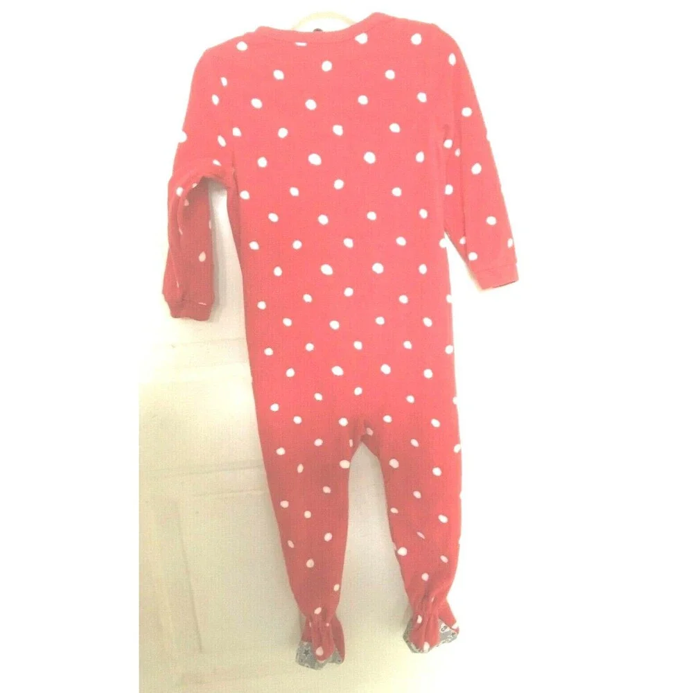 Carter's Baby Christmas Holiday PJ Pajama Lot of 2 Red White 2T Reindeer EUC